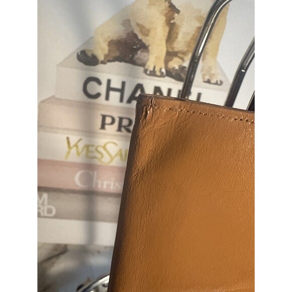 Pierre Cardin Long Checkbook Bifold Leather Wallet Tan Fair/Good Used Condition - Picture 5 of 14